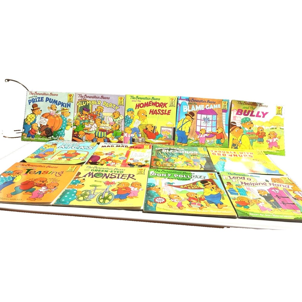 Berenstain Bears Paperback Books Lot of 13 First Time Books 1990-1999 Pumpkin